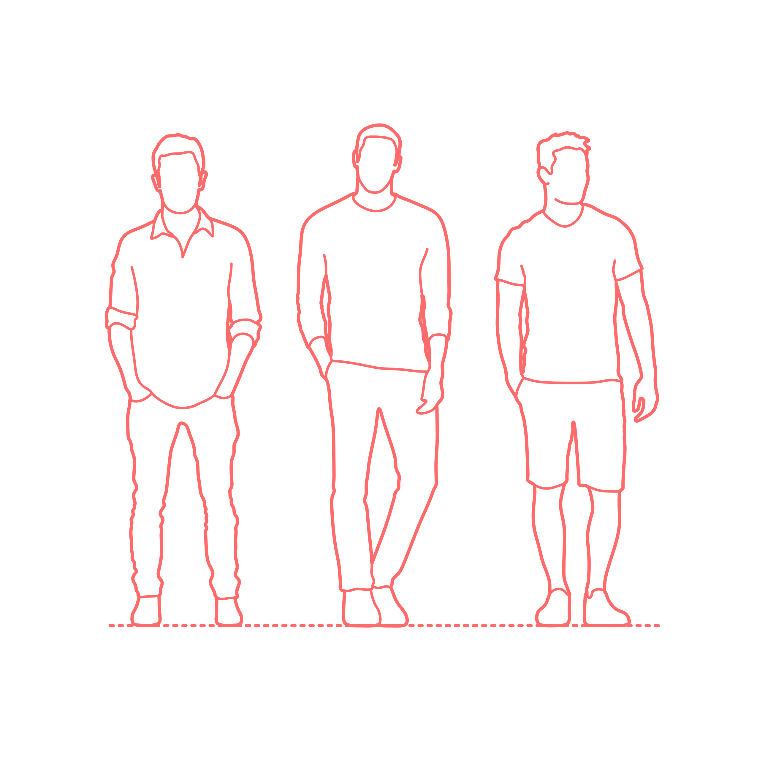 Humans Standing Male Front Sticker Svg Vector Free Vectors